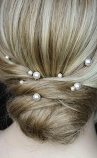 Pearl hair pins (Set of 20 in assorted sizes)