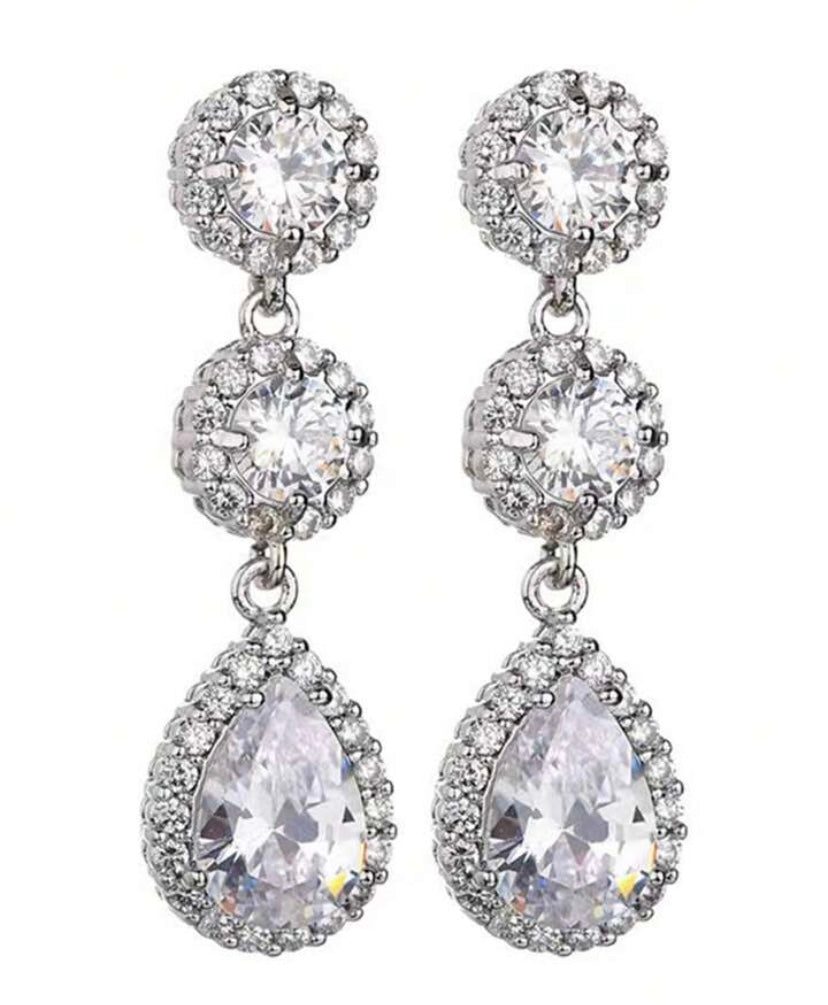 Arella Cubic Zirconia Drop Earrings